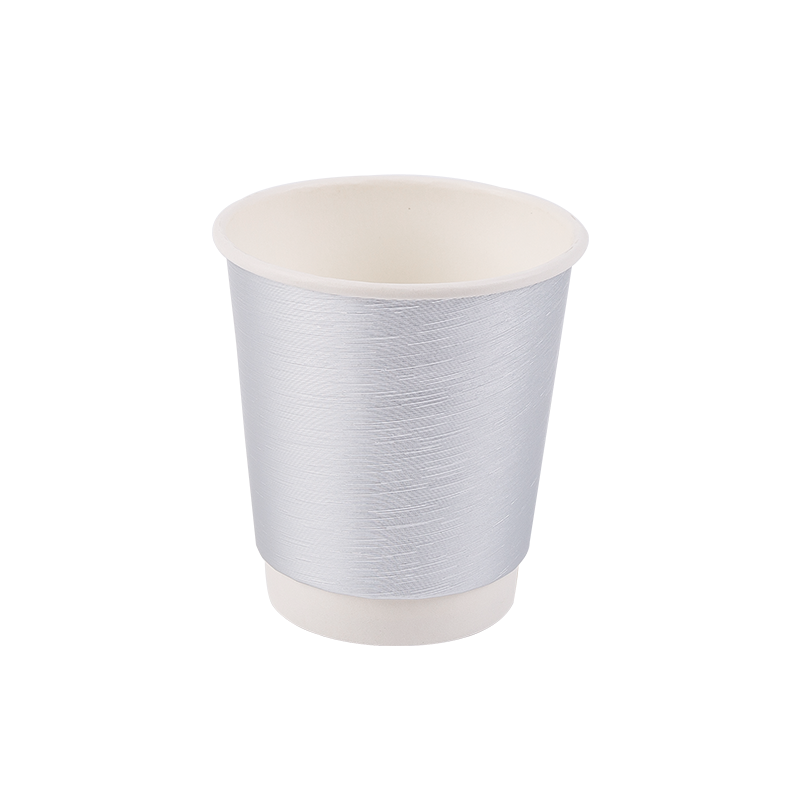 8oz engangs biologisk nedbrytbar dobbeltlags papirkopp