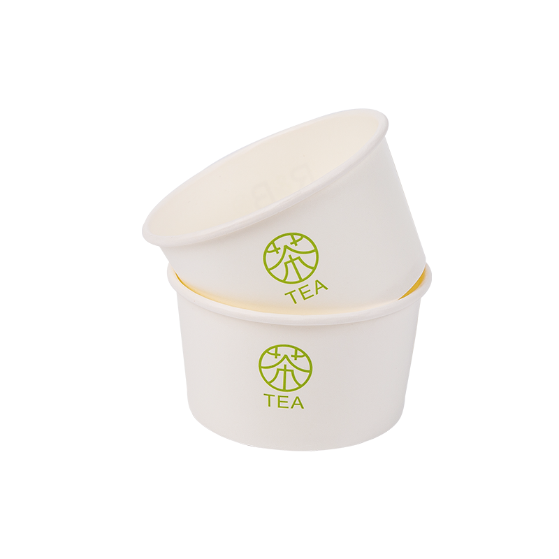 8 oz engangs biologisk nedbrytbare papiriskopper