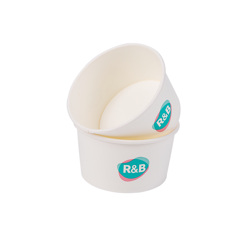 8 oz engangs biologisk nedbrytbare papiriskopper