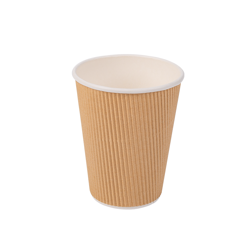 12 oz engangs biologisk nedbrytbare bølgepapirkopper