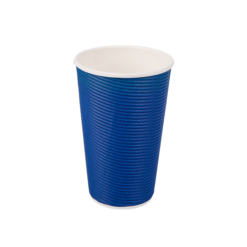 16 oz engangs biologisk nedbrytbare bølgepapirkopper