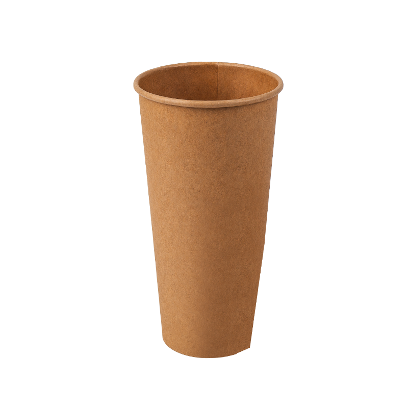 22oz engangs biologisk nedbrytbar ettlags papirkopp