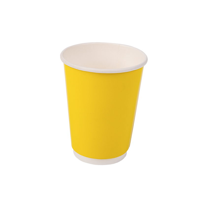 12 oz engangs biologisk nedbrytbar dobbeltlags papirkopp