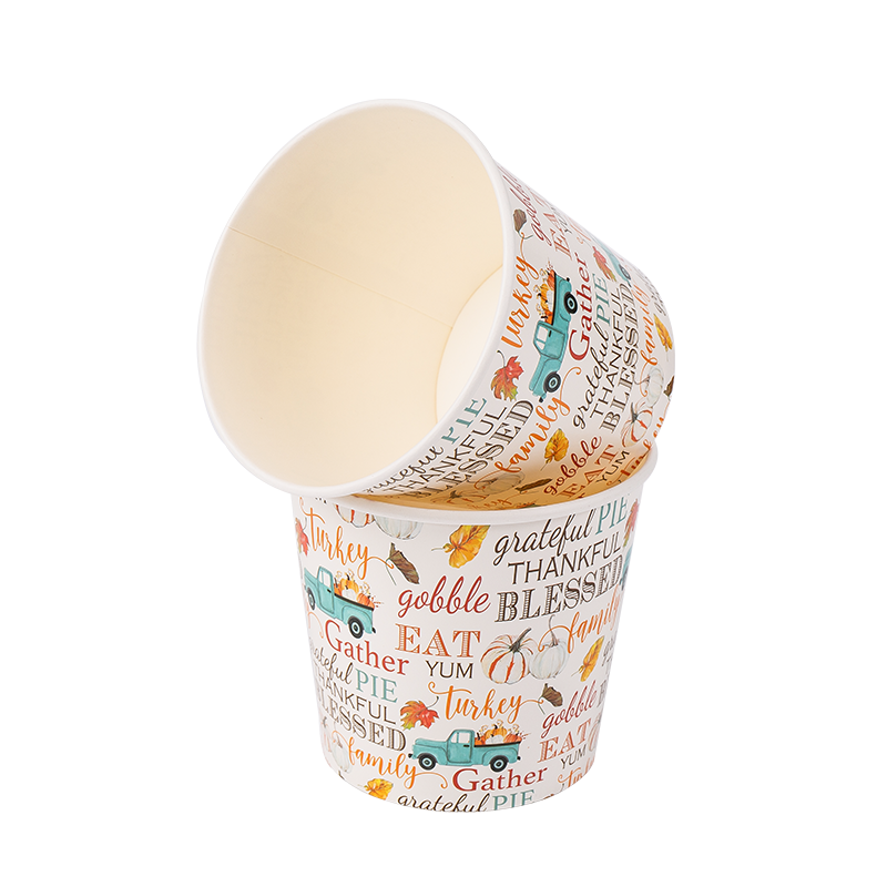 32 oz engangs biologisk nedbrytbare papiriskopper