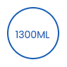 1300ML engangs biologisk nedbrytbar salatpapirskål icon