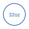 32 oz engangs biologisk nedbrytbare papiriskopper icon