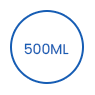 500ML engangs biologisk nedbrytbar salatpapirskål icon