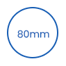 80mm engangs PP-kopplokk icon