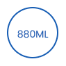 880ML engangs biologisk nedbrytbar rektangulær papirskål icon